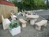 GARDEN SEATS, TABLES AND ORNAMENTS ALL AVAILABLE